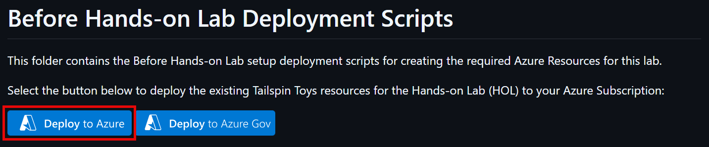 GitHub page with Deploy to Azure button highlighted
